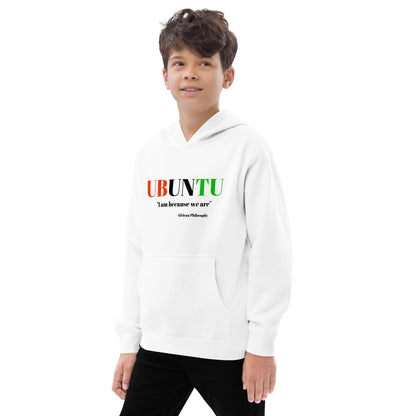 UBUNTU Kids Fleece Hoodie by SobG Designs