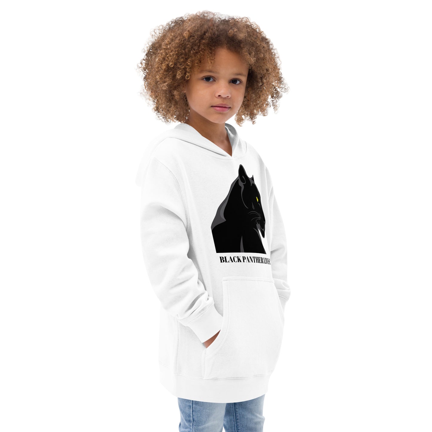 Kids BLACK PANTHER LIVES!  Unisex Fleece Hoodie by SobG Designs
