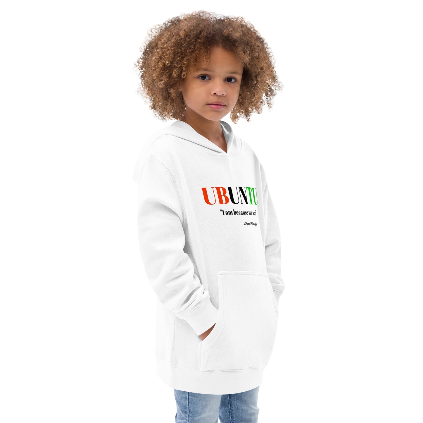 UBUNTU Kids Fleece Hoodie by SobG Designs