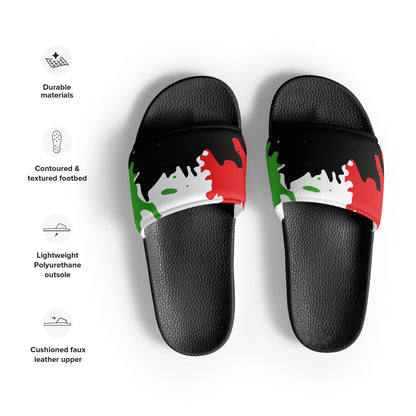 OUR COLORS Men’s Slides by SobG Designs