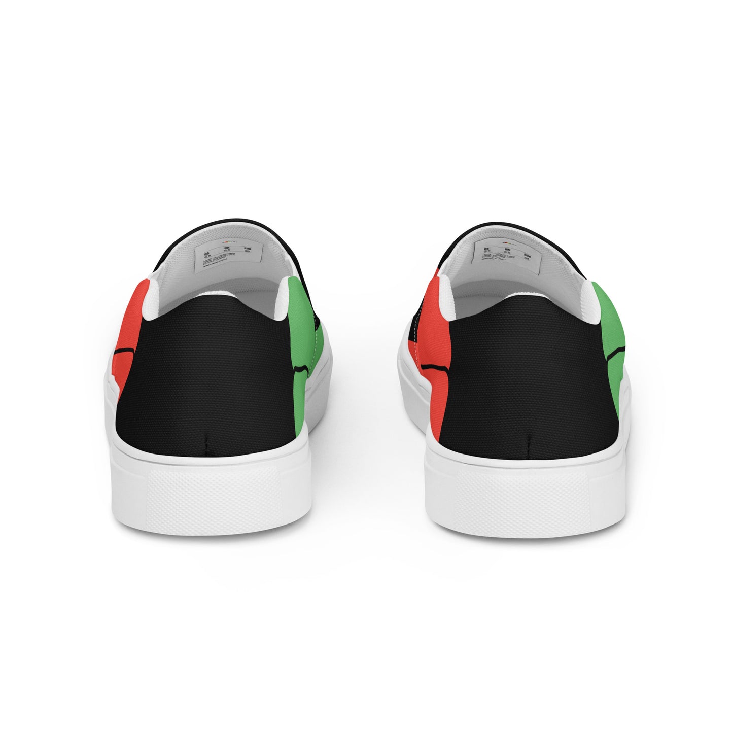 THE RED THE BLACK THE GREEN Men’s Slip-on Canvas Shoes by SobG Designs