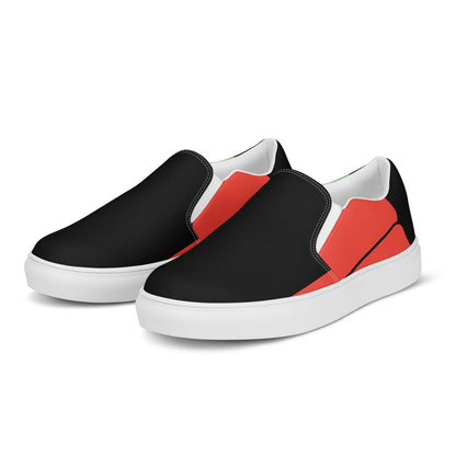 THE RED THE BLACK THE GREEN Men’s Slip-on Canvas Shoes by SobG Designs