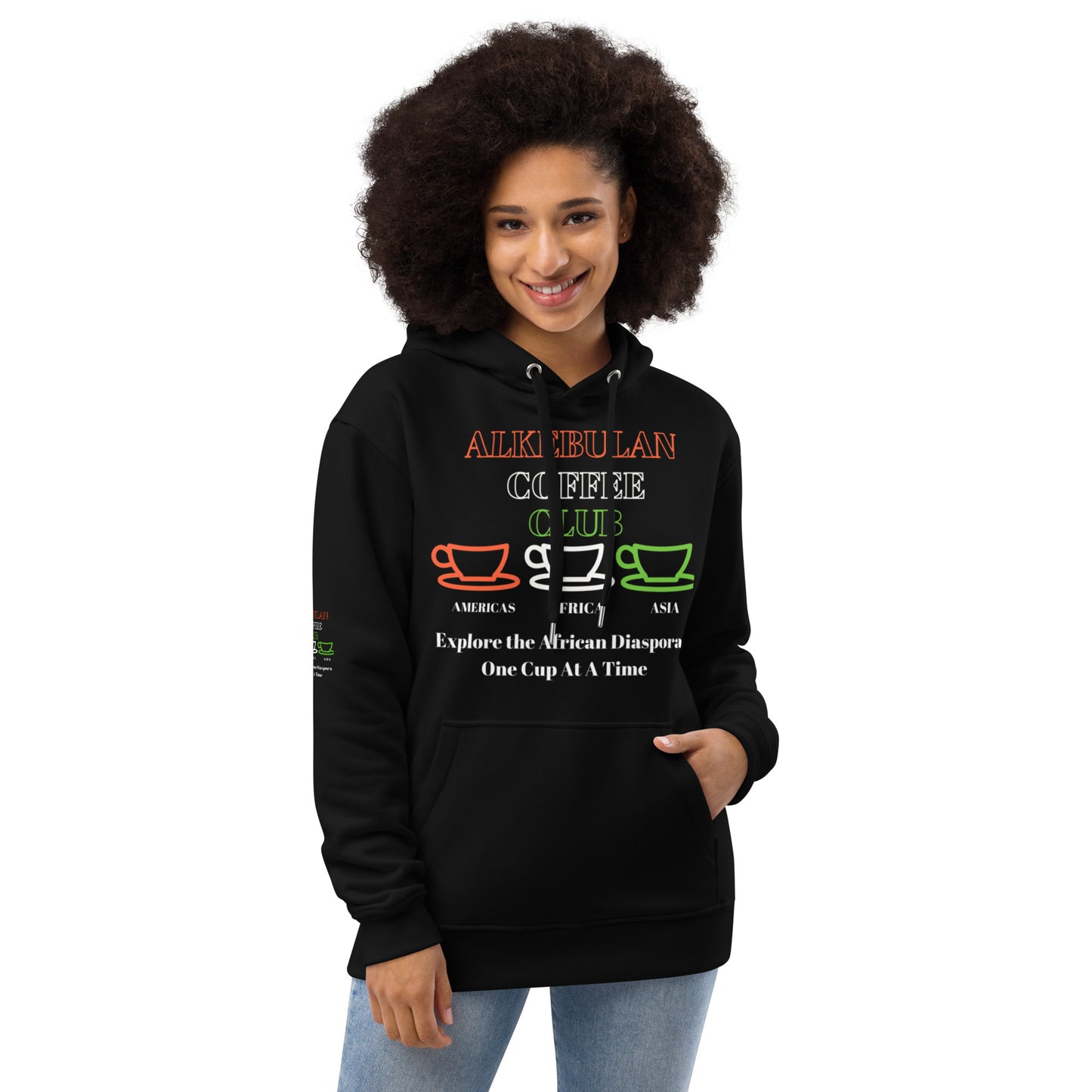 ALKEBULAN COFFEE CLUB Unisex Premium Eco Hoodie by SobG Designs