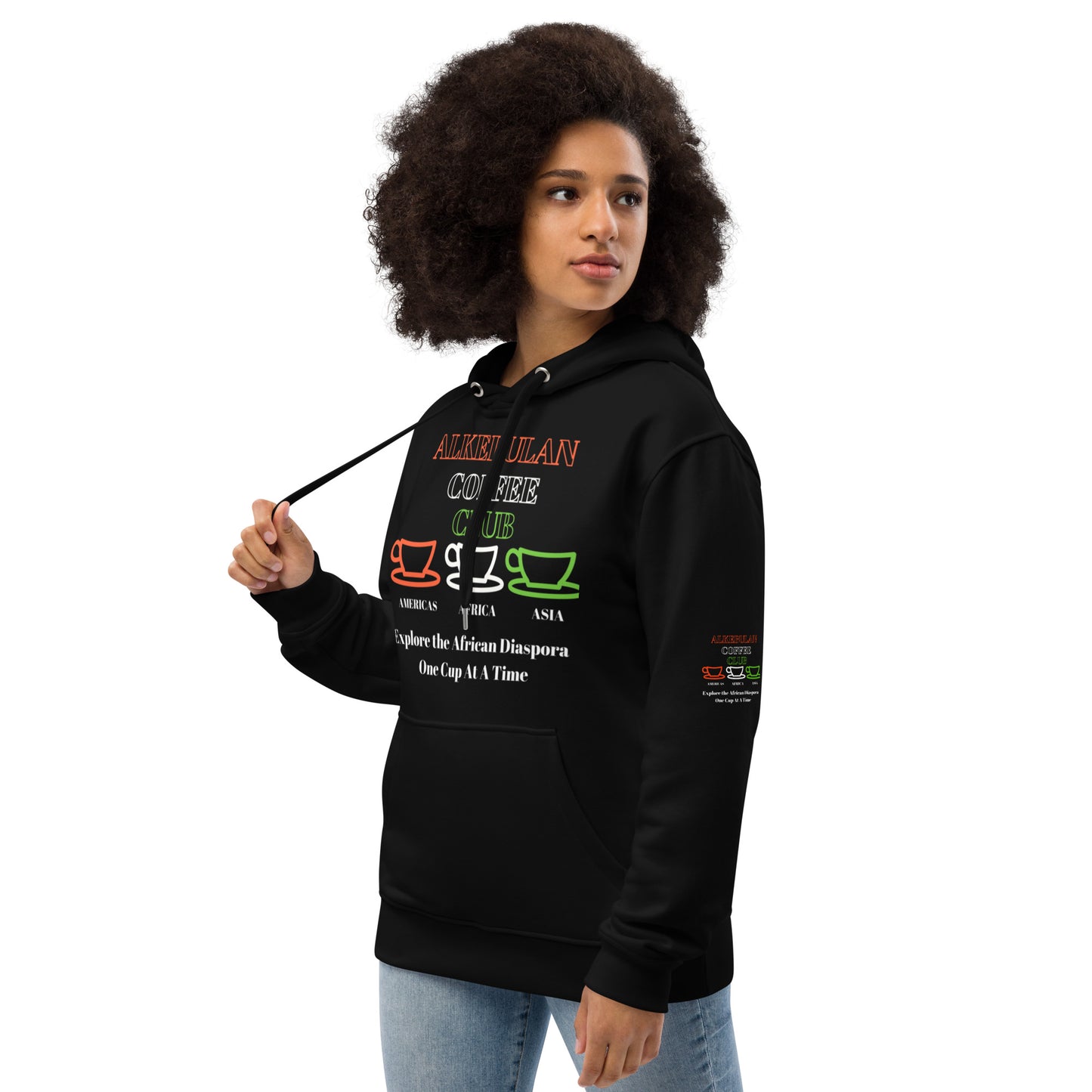 ALKEBULAN COFFEE CLUB Unisex Premium Eco Hoodie by SobG Designs