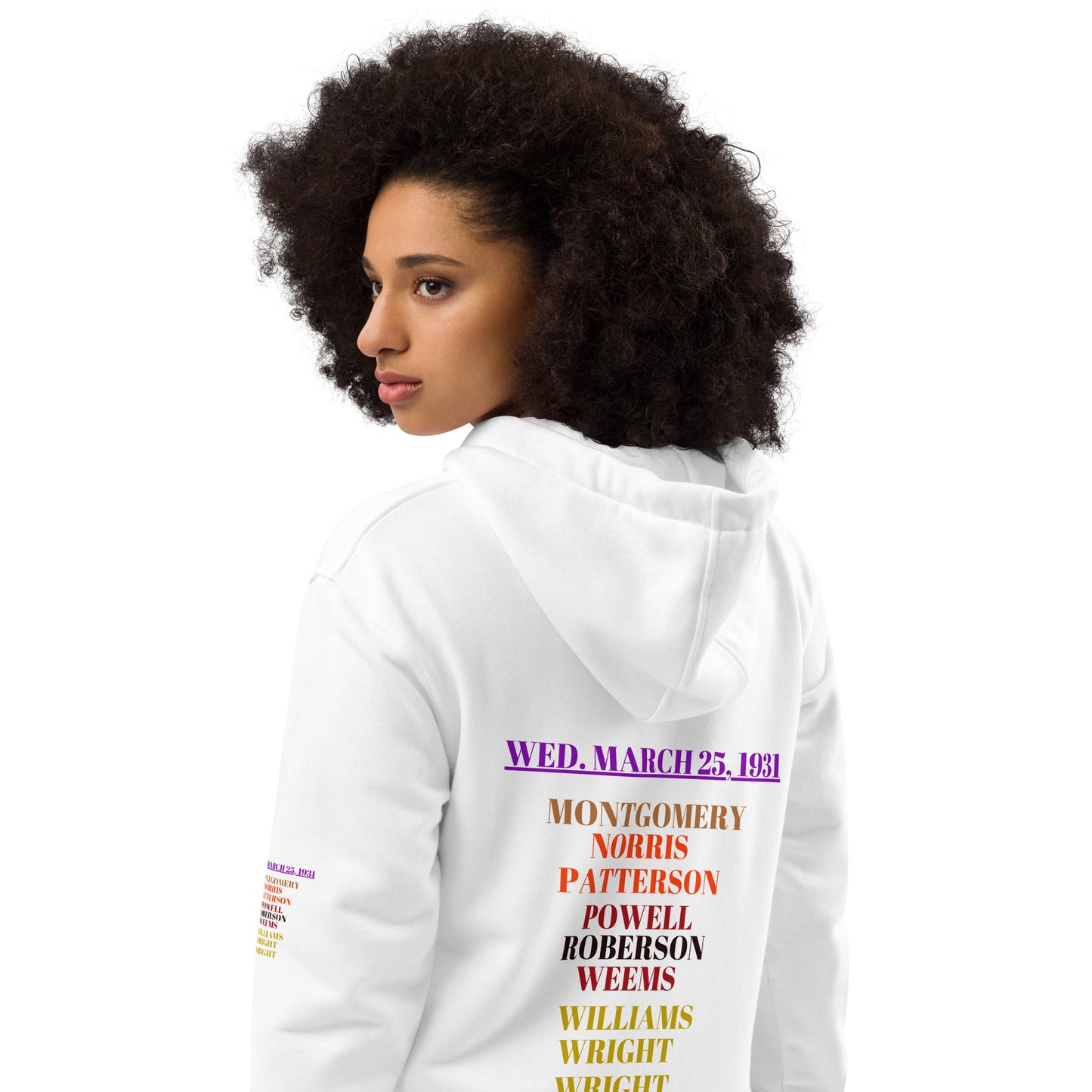 WED. MARCH 25, 1931, UNISEX Premium Eco Hoodie by SoG Designs