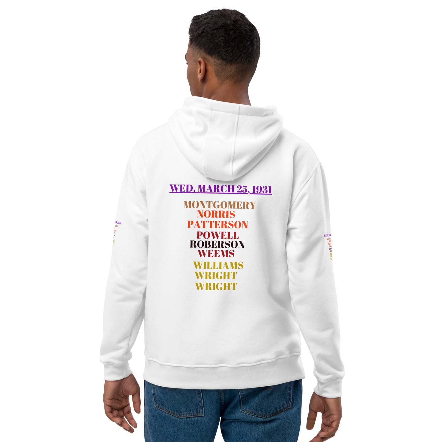 WED. MARCH 25, 1931, UNISEX Premium Eco Hoodie by SoG Designs