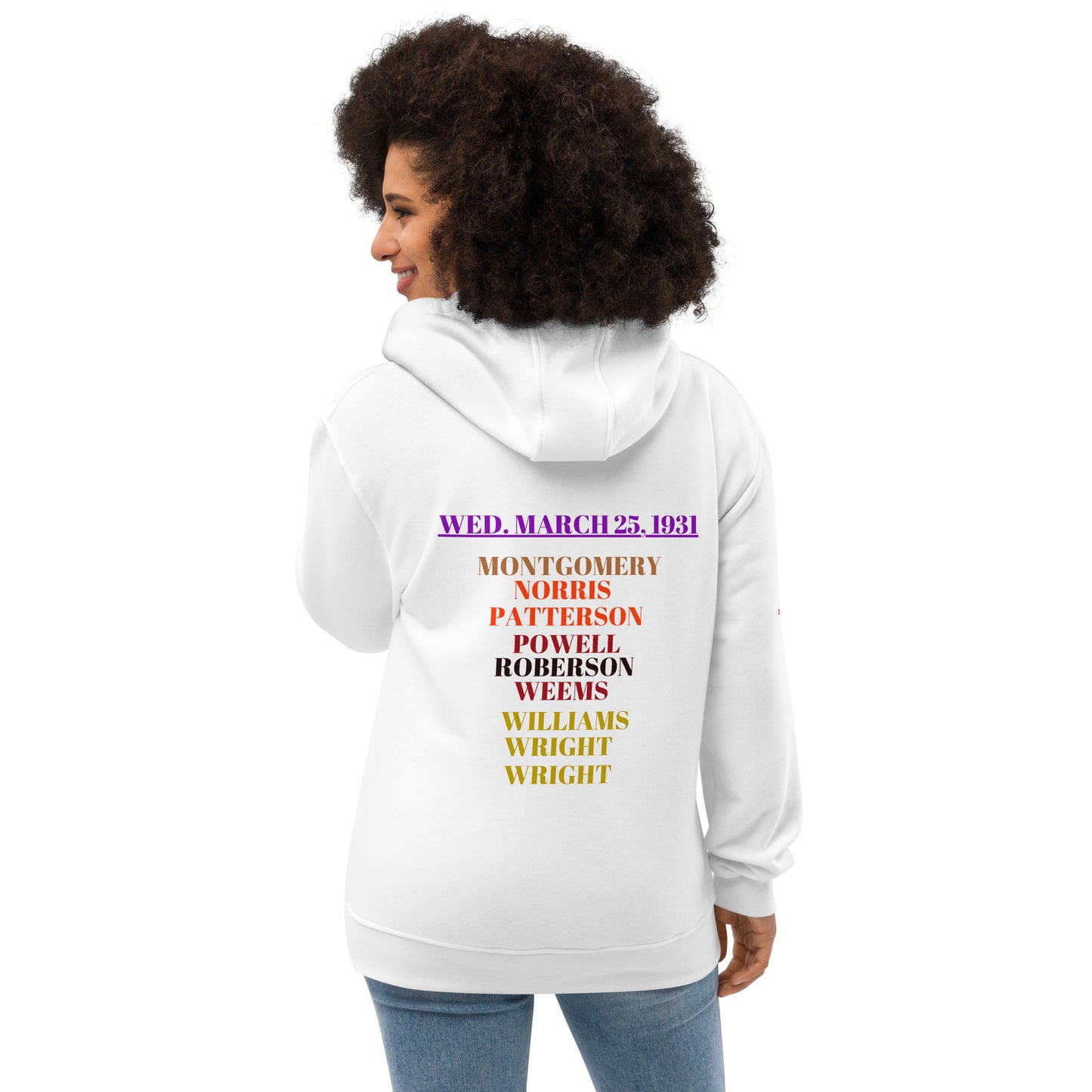 WED. MARCH 25, 1931, UNISEX Premium Eco Hoodie by SoG Designs