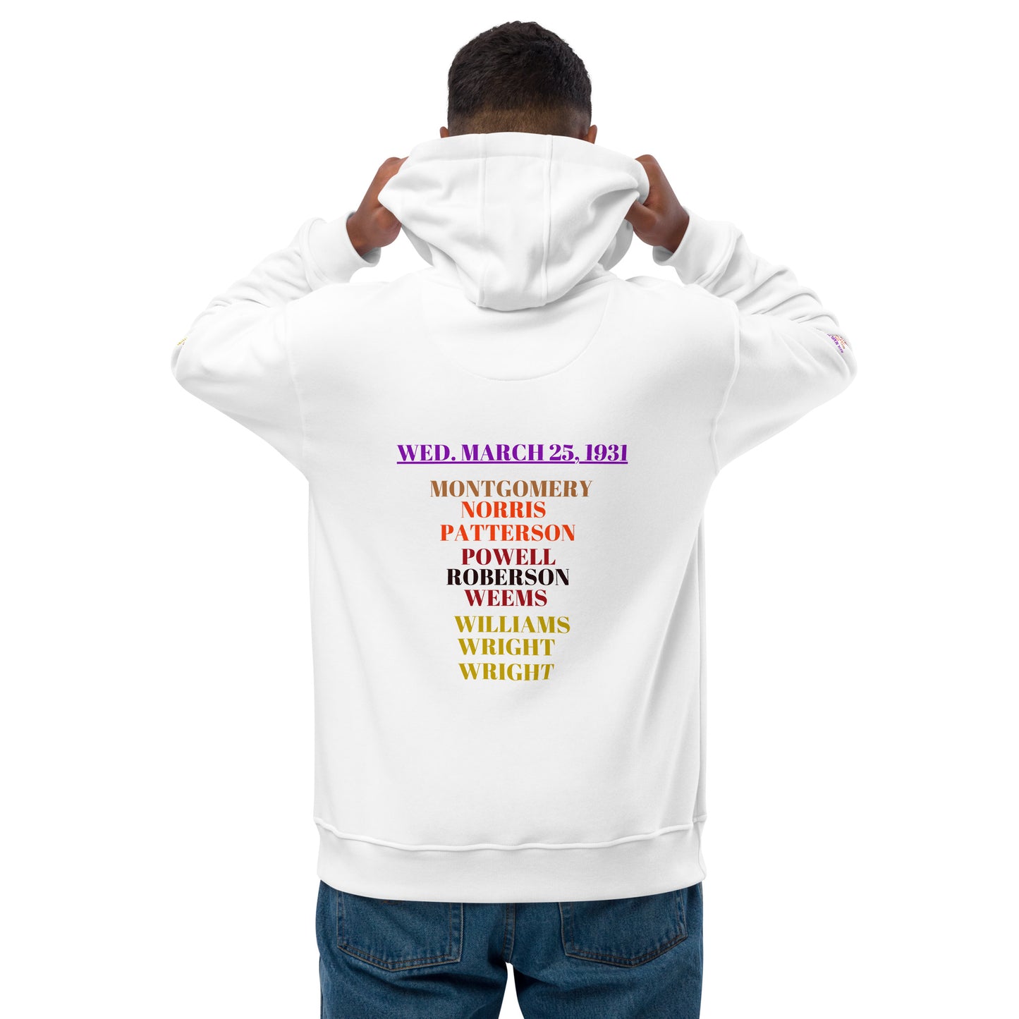 WED. MARCH 25, 1931, UNISEX Premium Eco Hoodie by SoG Designs