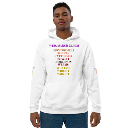 WED. MARCH 25, 1931, UNISEX Premium Eco Hoodie by SoG Designs