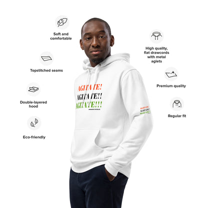 AGITATE! AGITATE! AGITATE!  Premium Eco Hoodie by SobG Designs