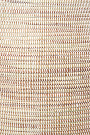 Senegalese Tall White Bongo Hamper Basket Set of (2)