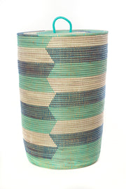 Set of Three (3) Blue Sahara Hamper Baskets