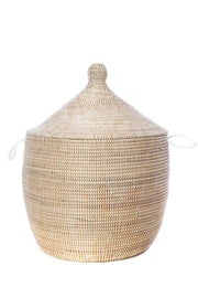 Short Hardy Hamper Basket from Senegal Set of (3)
