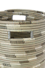 Silver Swirl Flat Lid Storage Basket Set of (2)