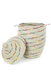 Vanilla Sugar Swirl Large Laundry Hamper Basket, Sold as Set of (2)