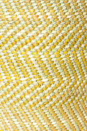 Yellow & Natural Maila Milulu Reed Baskets Set of (3)