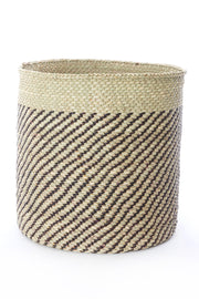 Iringa Baskets with Diagonal Black Stripes Set of (3)