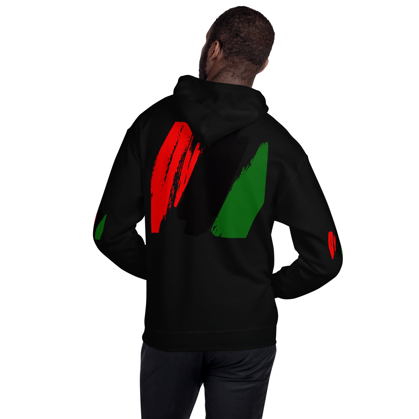 The Red, Black, & Green Unisex Hoodie by SobG Designs
