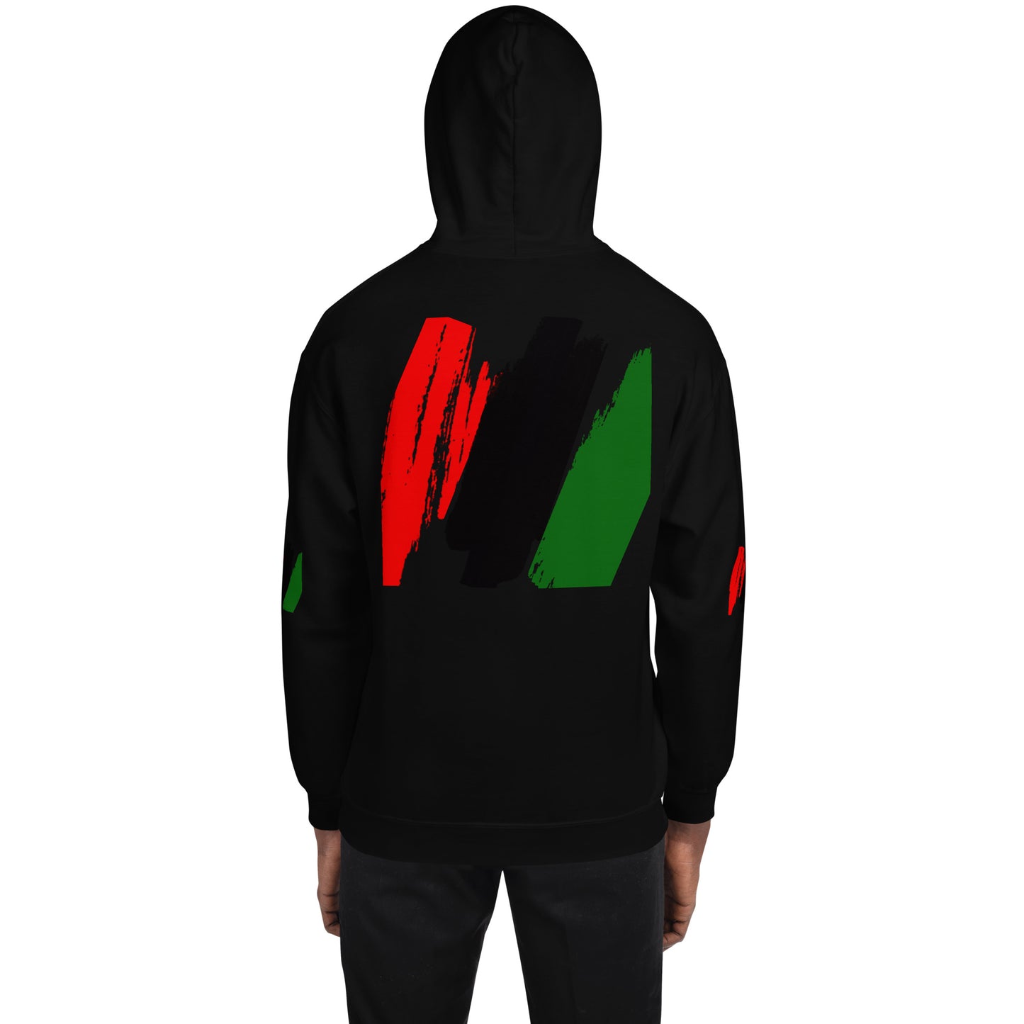 The Red, Black, & Green Unisex Hoodie by SobG Designs