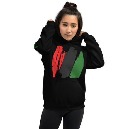 The Red, Black, & Green Unisex Hoodie by SobG Designs