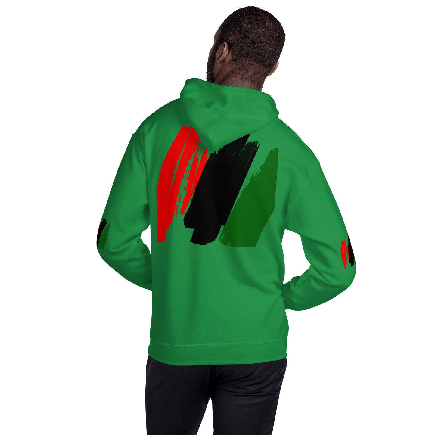 The Red, Black, & Green Unisex Hoodie by SobG Designs