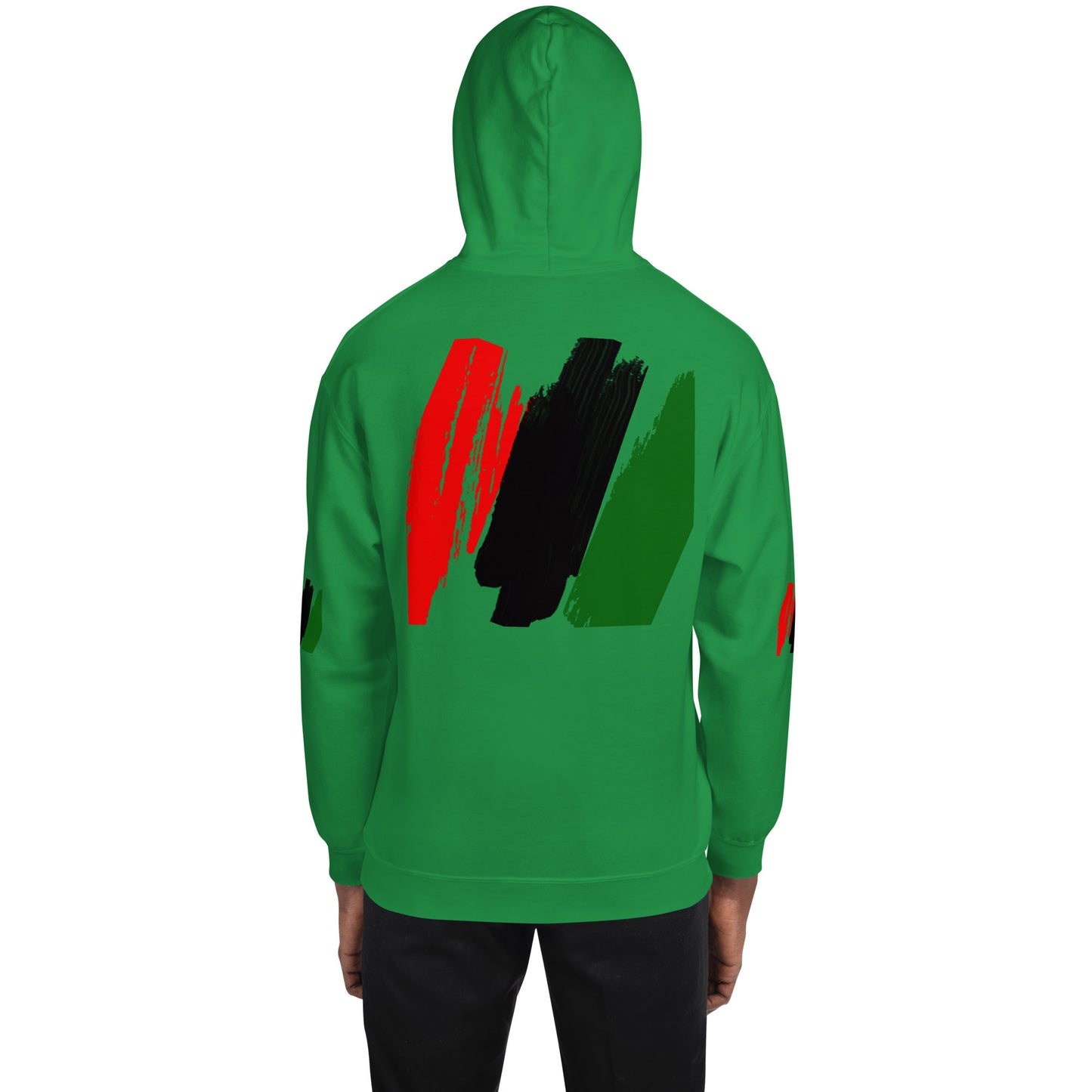 The Red, Black, & Green Unisex Hoodie by SobG Designs