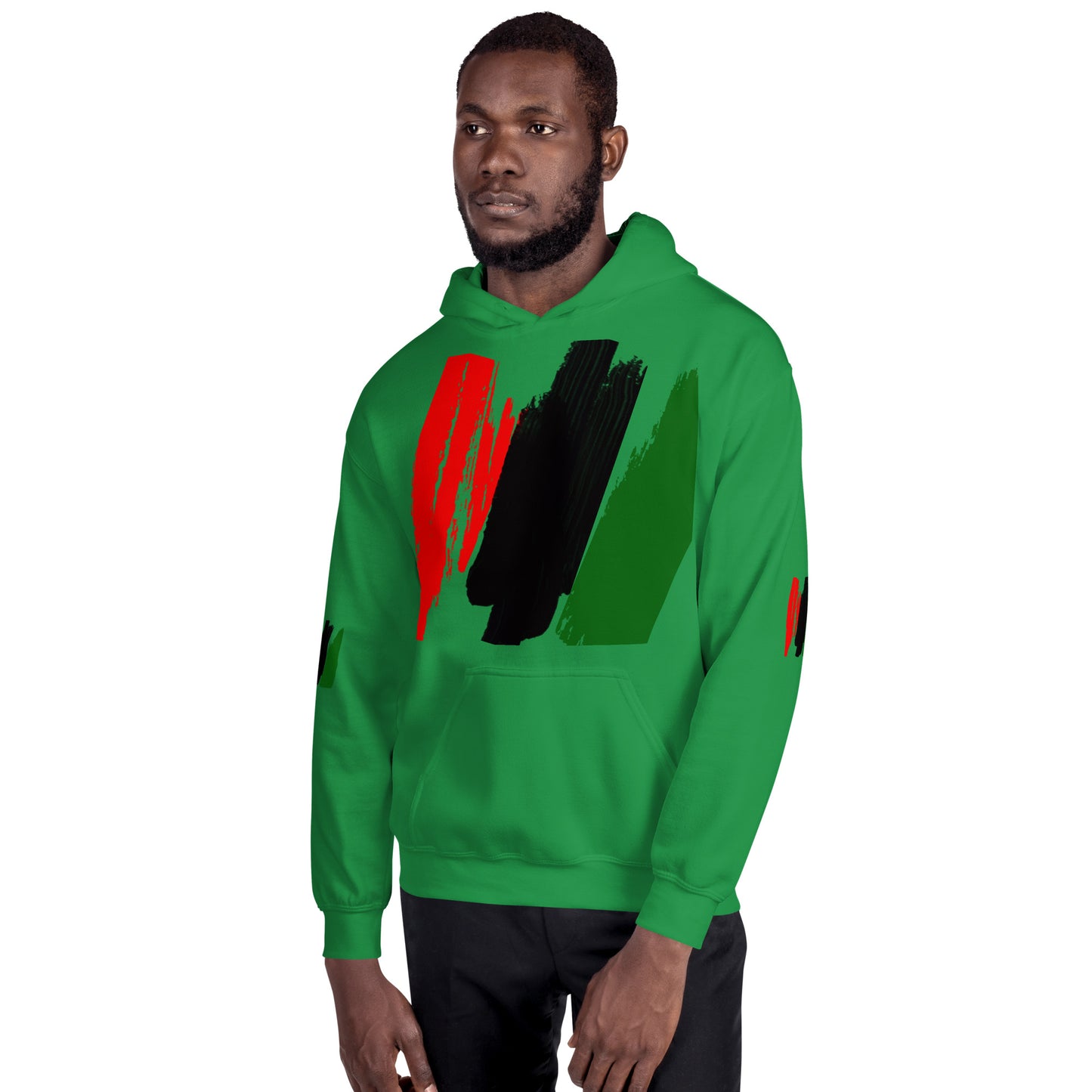 The Red, Black, & Green Unisex Hoodie by SobG Designs