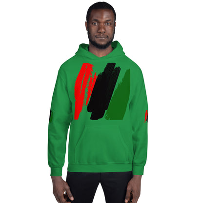 The Red, Black, & Green Unisex Hoodie by SobG Designs