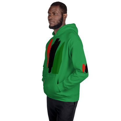 The Red, Black, & Green Unisex Hoodie by SobG Designs