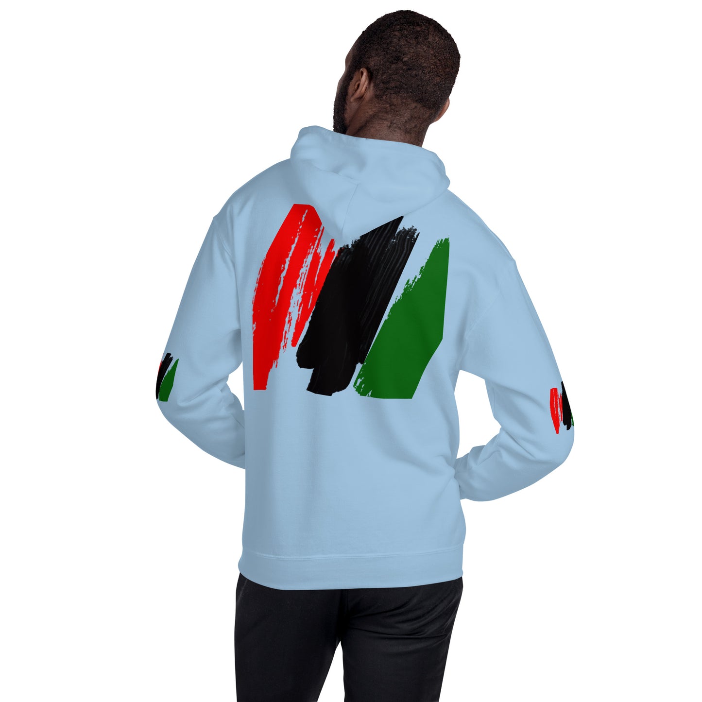 The Red, Black, & Green Unisex Hoodie by SobG Designs