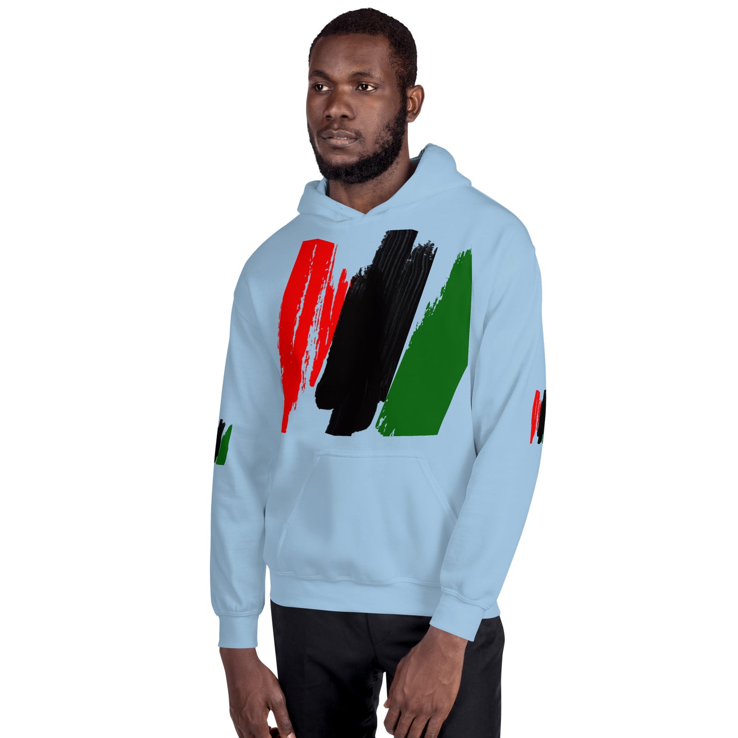 The Red, Black, & Green Unisex Hoodie by SobG Designs
