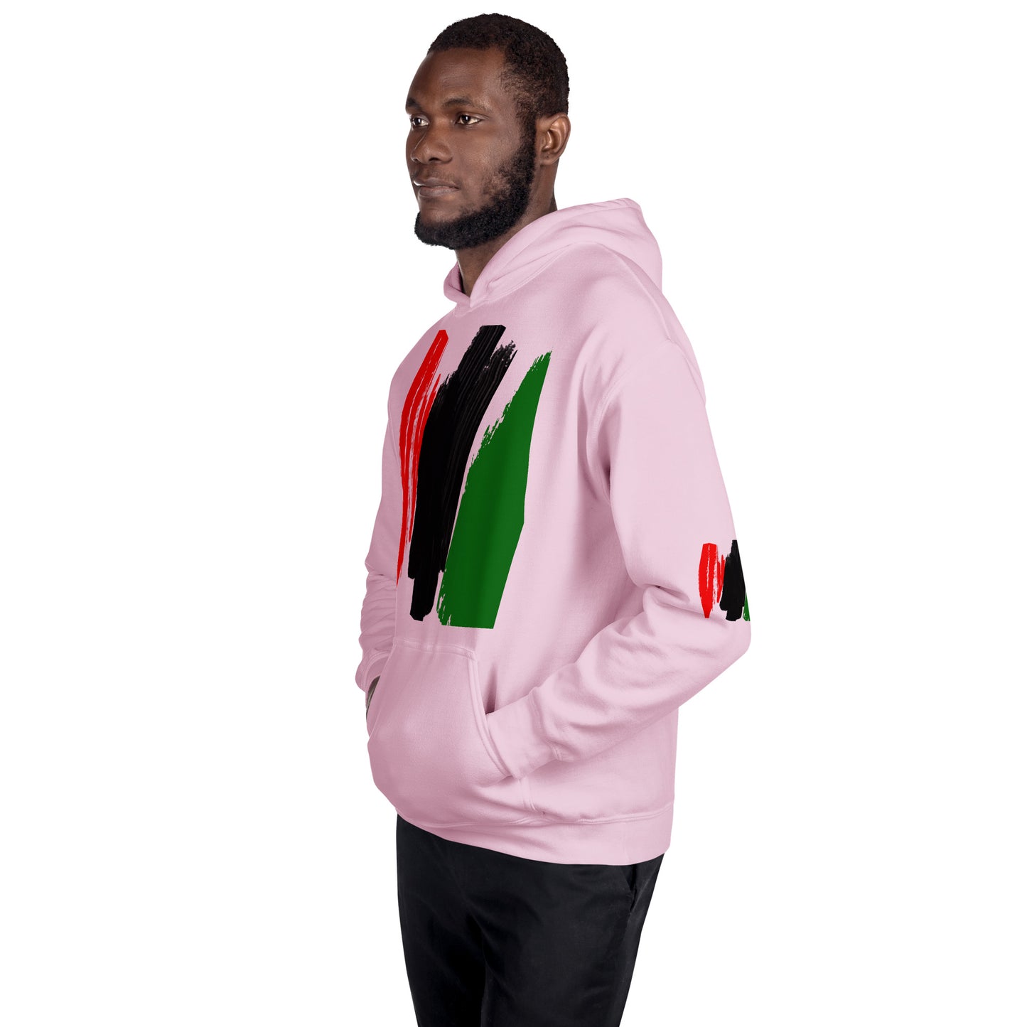The Red, Black, & Green Unisex Hoodie by SobG Designs
