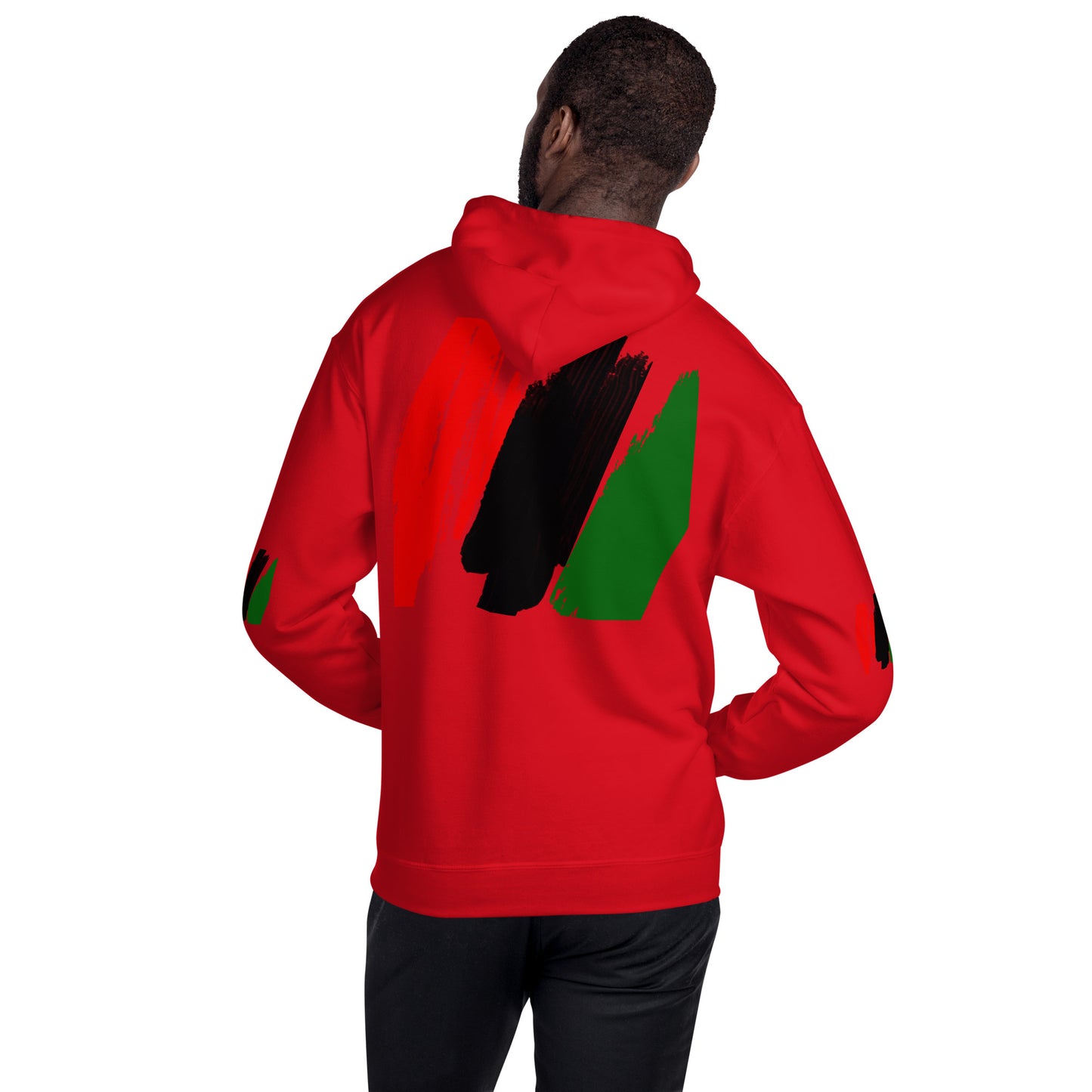 The Red, Black, & Green Unisex Hoodie by SobG Designs