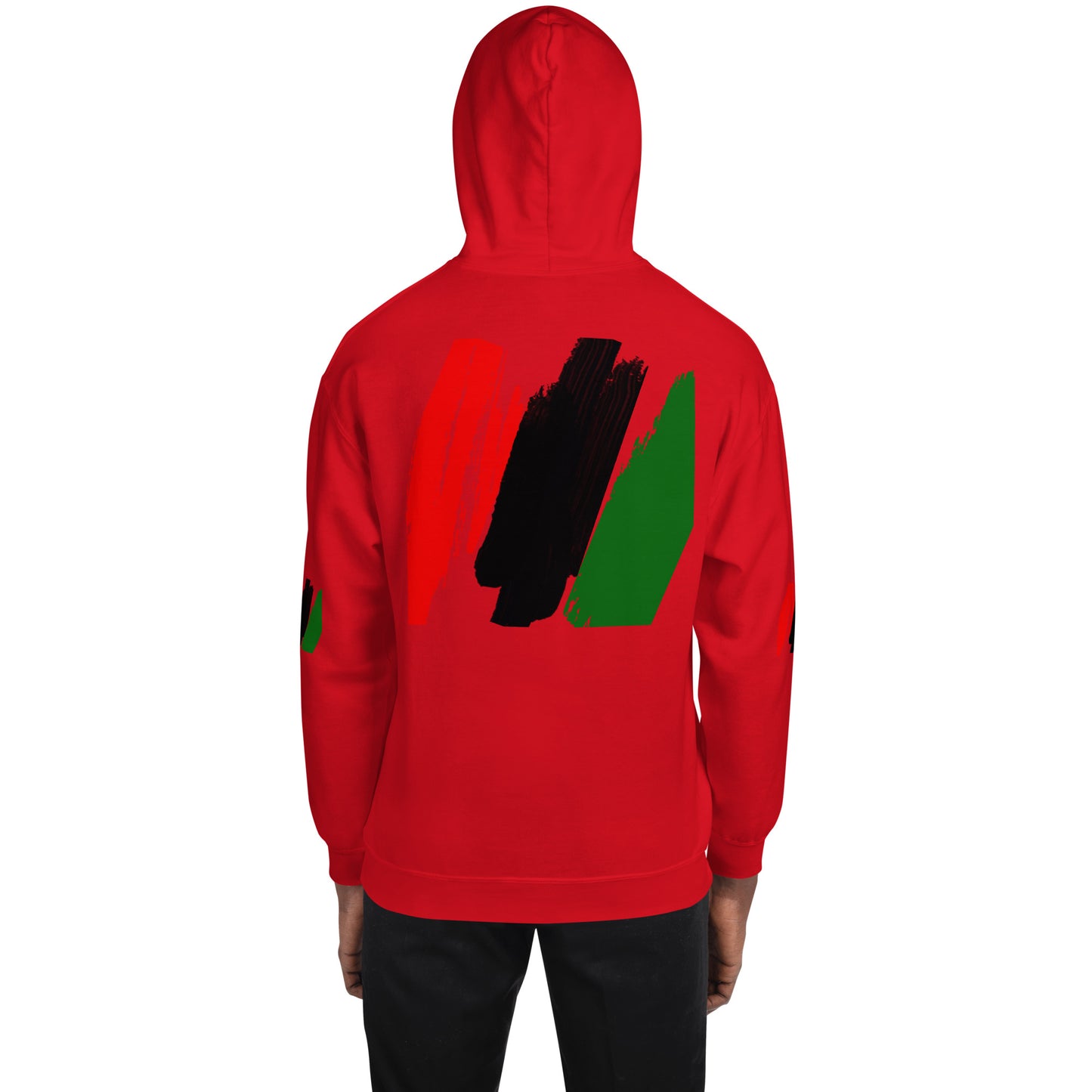 The Red, Black, & Green Unisex Hoodie by SobG Designs