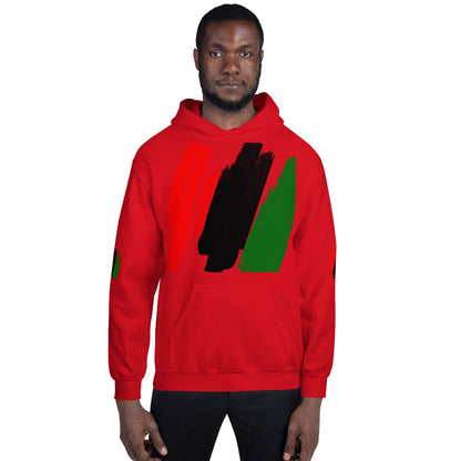 The Red, Black, & Green Unisex Hoodie by SobG Designs