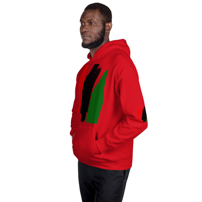The Red, Black, & Green Unisex Hoodie by SobG Designs