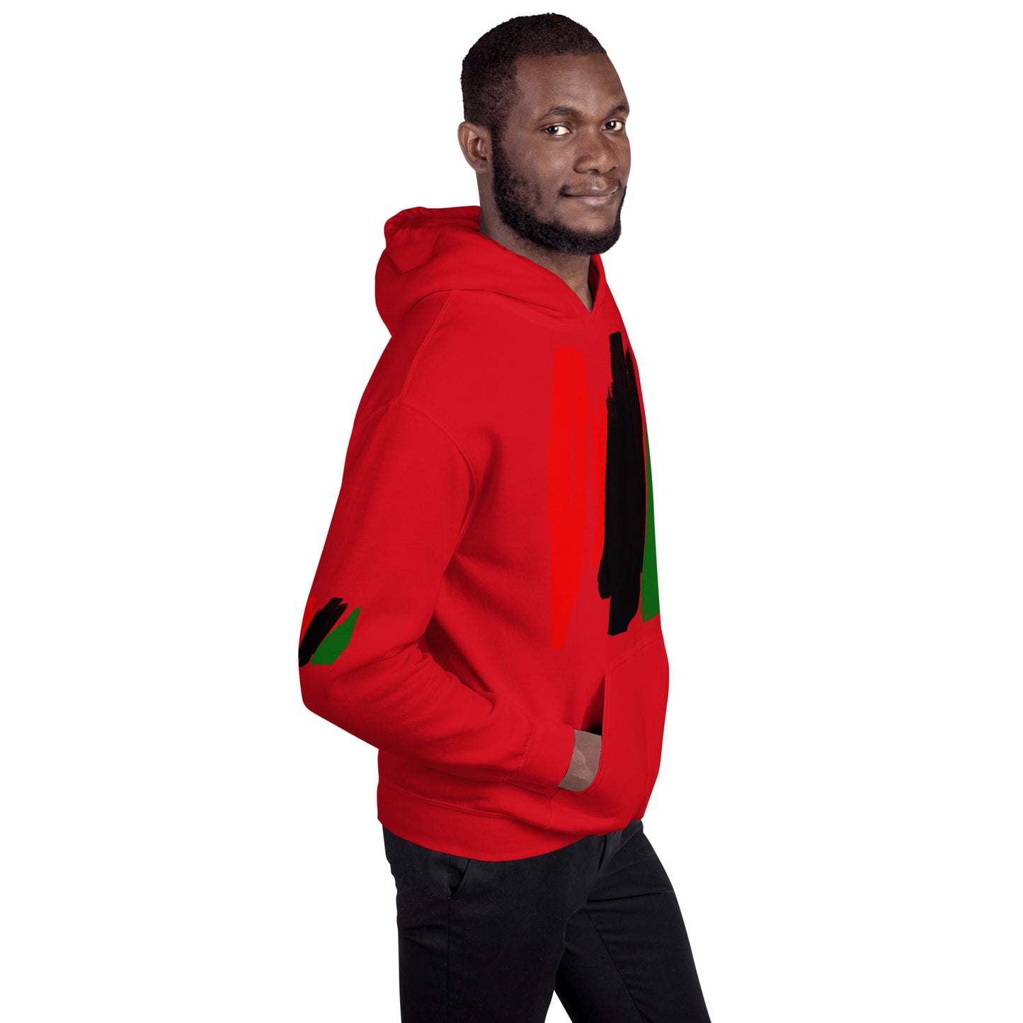 The Red, Black, & Green Unisex Hoodie by SobG Designs