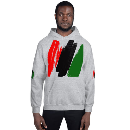 The Red, Black, & Green Unisex Hoodie by SobG Designs