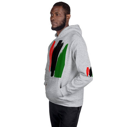 The Red, Black, & Green Unisex Hoodie by SobG Designs