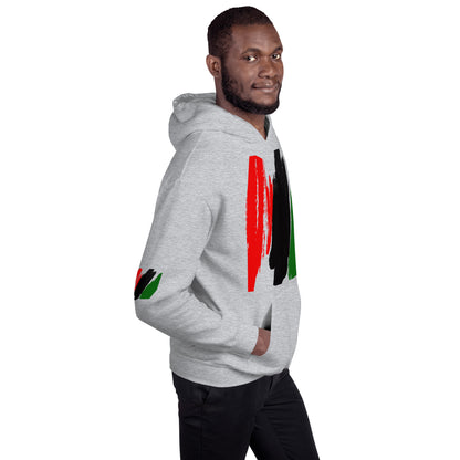 The Red, Black, & Green Unisex Hoodie by SobG Designs
