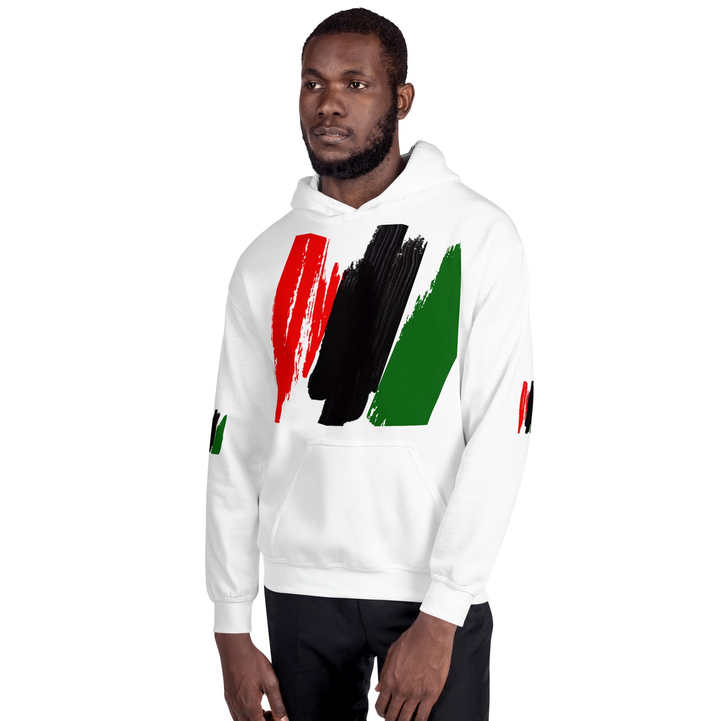 The Red, Black, & Green Unisex Hoodie by SobG Designs