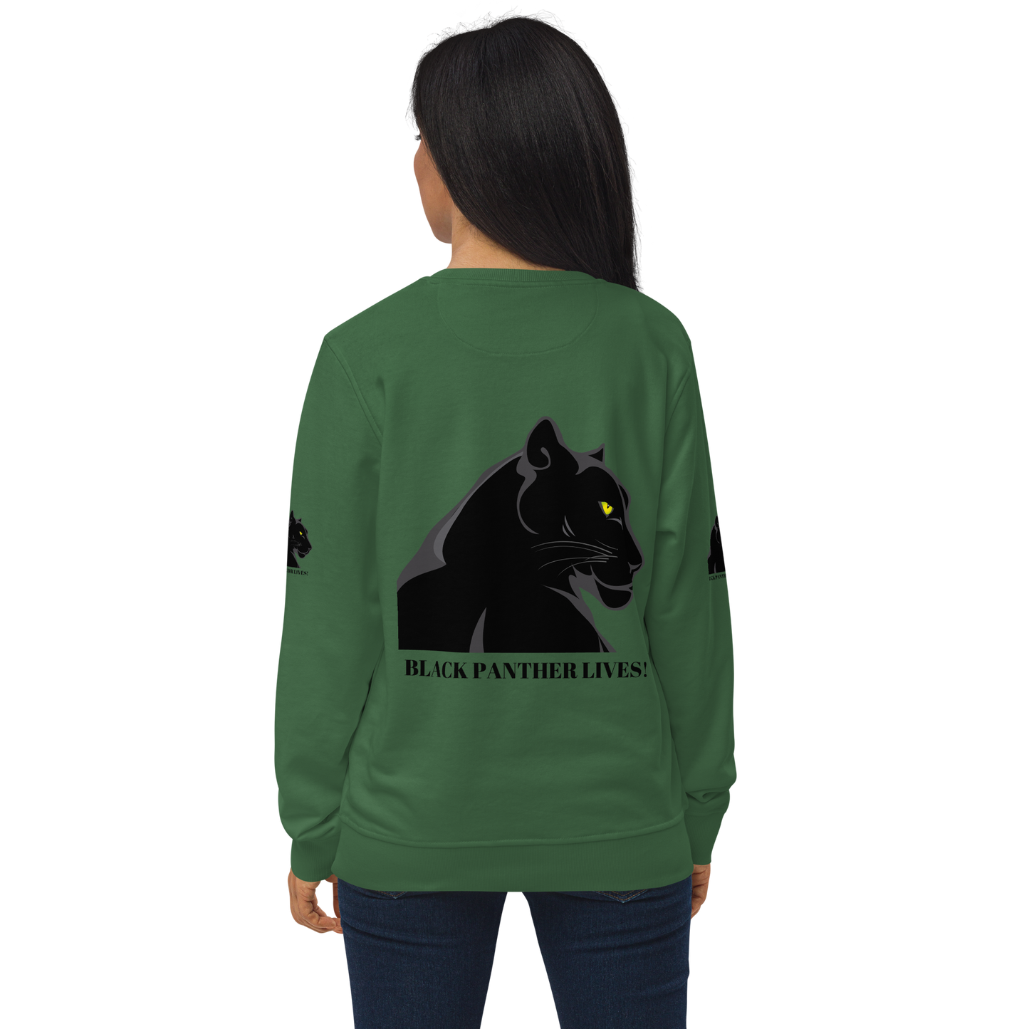 BLACK PANTHER LIVES! Unisex Organic Sweatshirt by SobG Designs