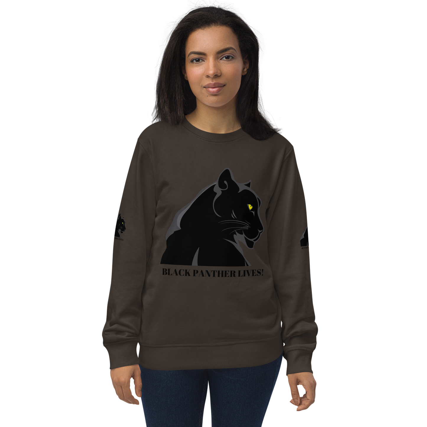 BLACK PANTHER LIVES! Unisex Organic Sweatshirt by SobG Designs