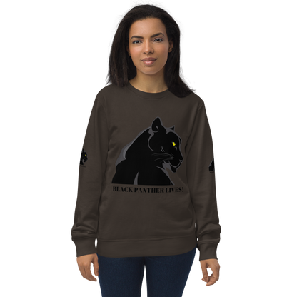 BLACK PANTHER LIVES! Unisex Organic Sweatshirt by SobG Designs