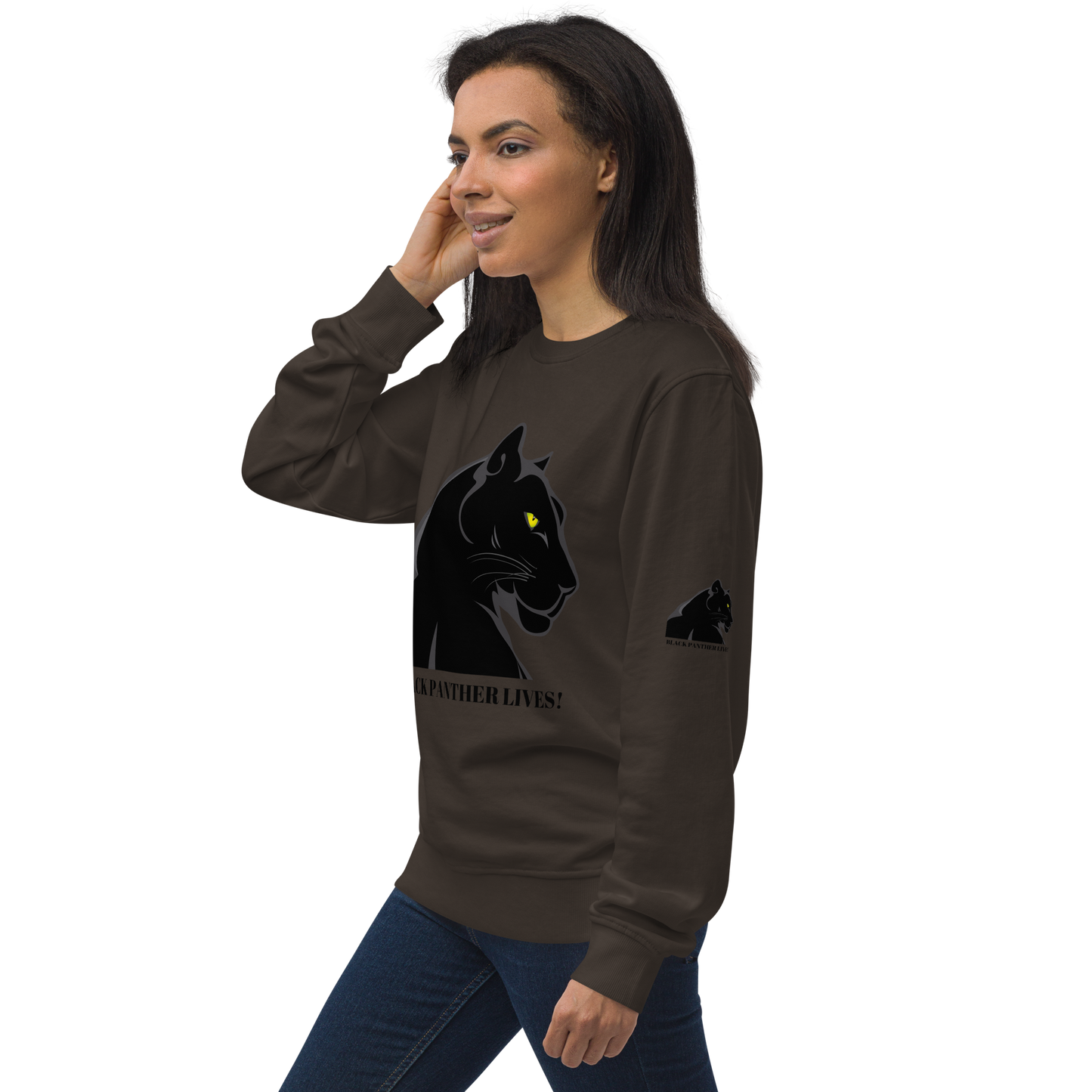 BLACK PANTHER LIVES! Unisex Organic Sweatshirt by SobG Designs