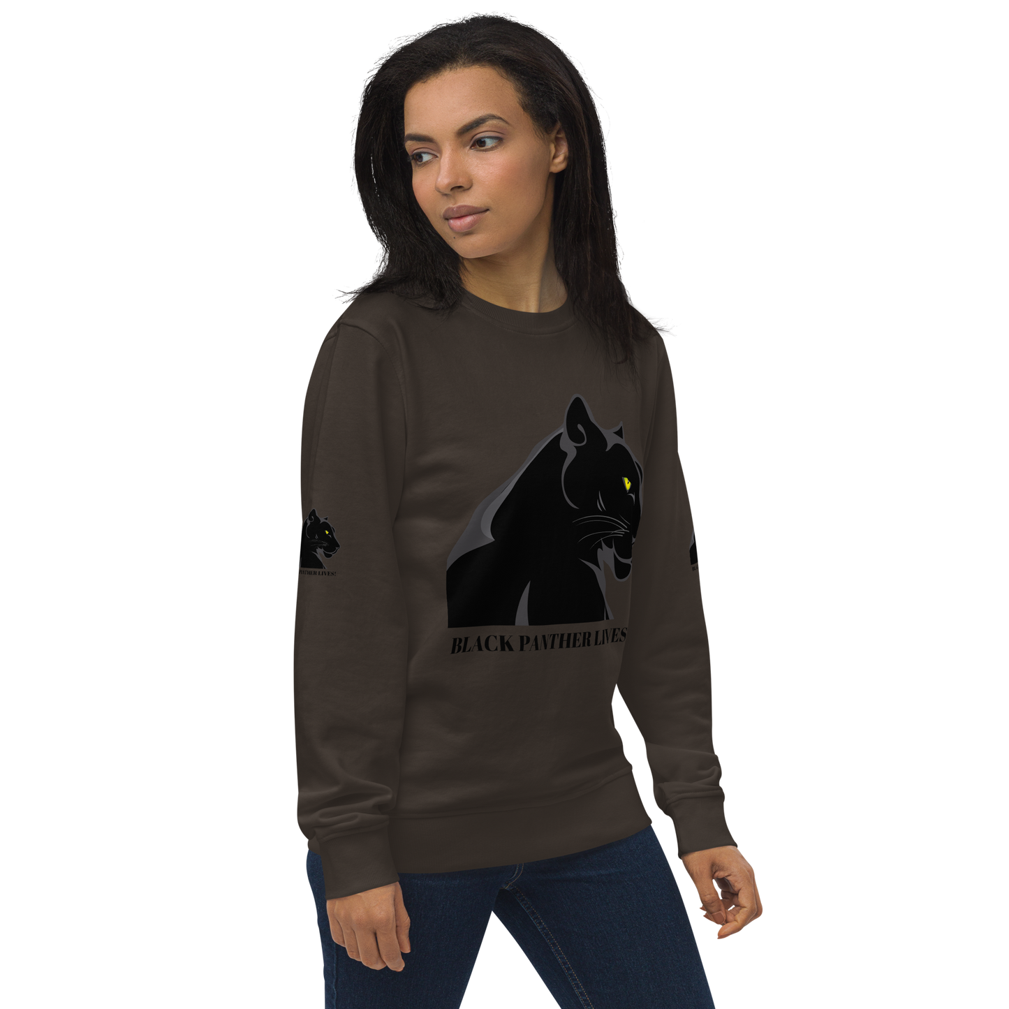 BLACK PANTHER LIVES! Unisex Organic Sweatshirt by SobG Designs