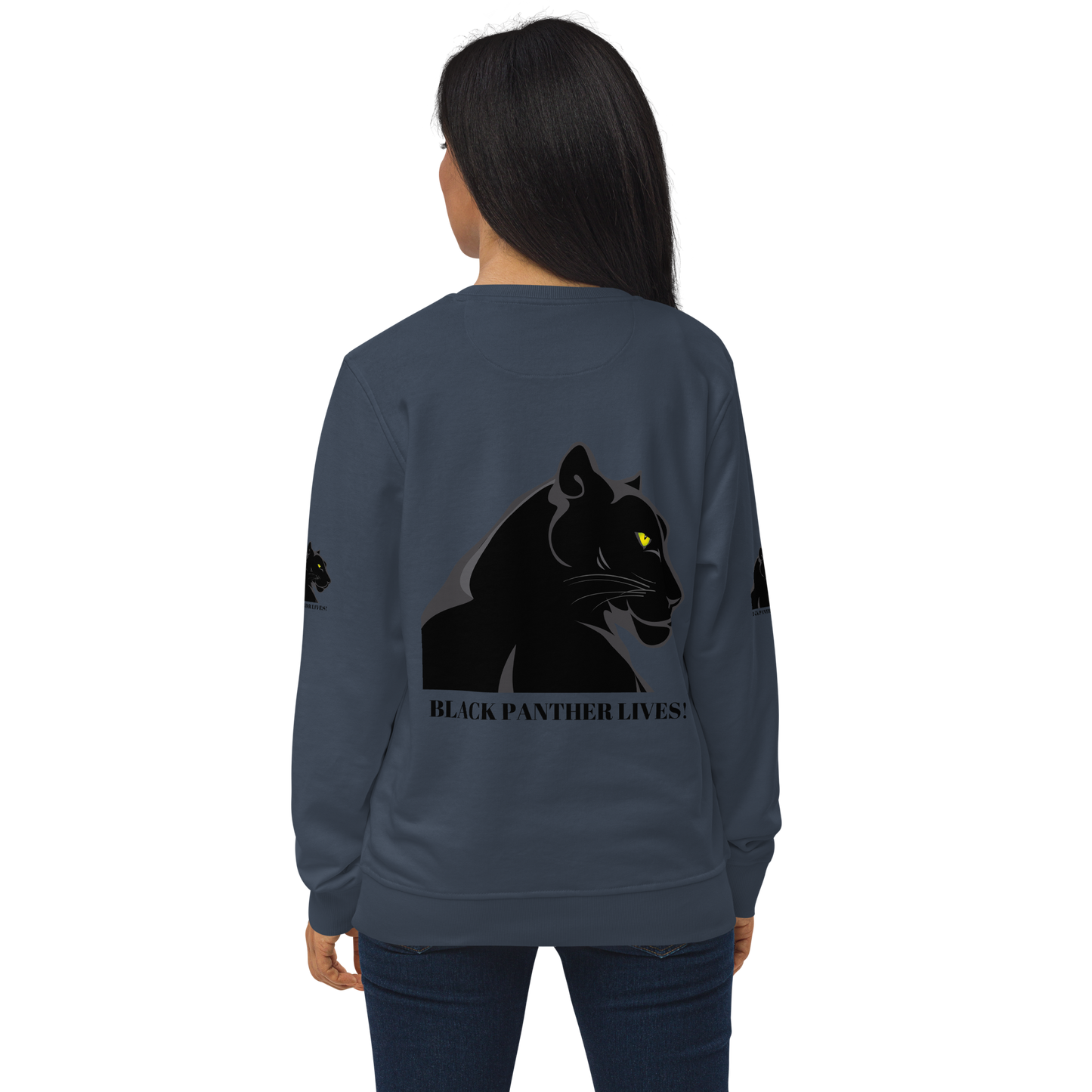 BLACK PANTHER LIVES! Unisex Organic Sweatshirt by SobG Designs