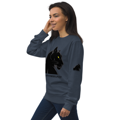 BLACK PANTHER LIVES! Unisex Organic Sweatshirt by SobG Designs