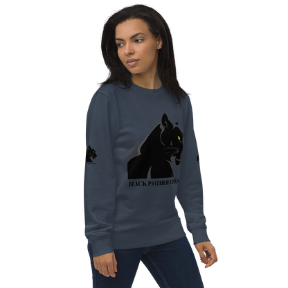 BLACK PANTHER LIVES! Unisex Organic Sweatshirt by SobG Designs