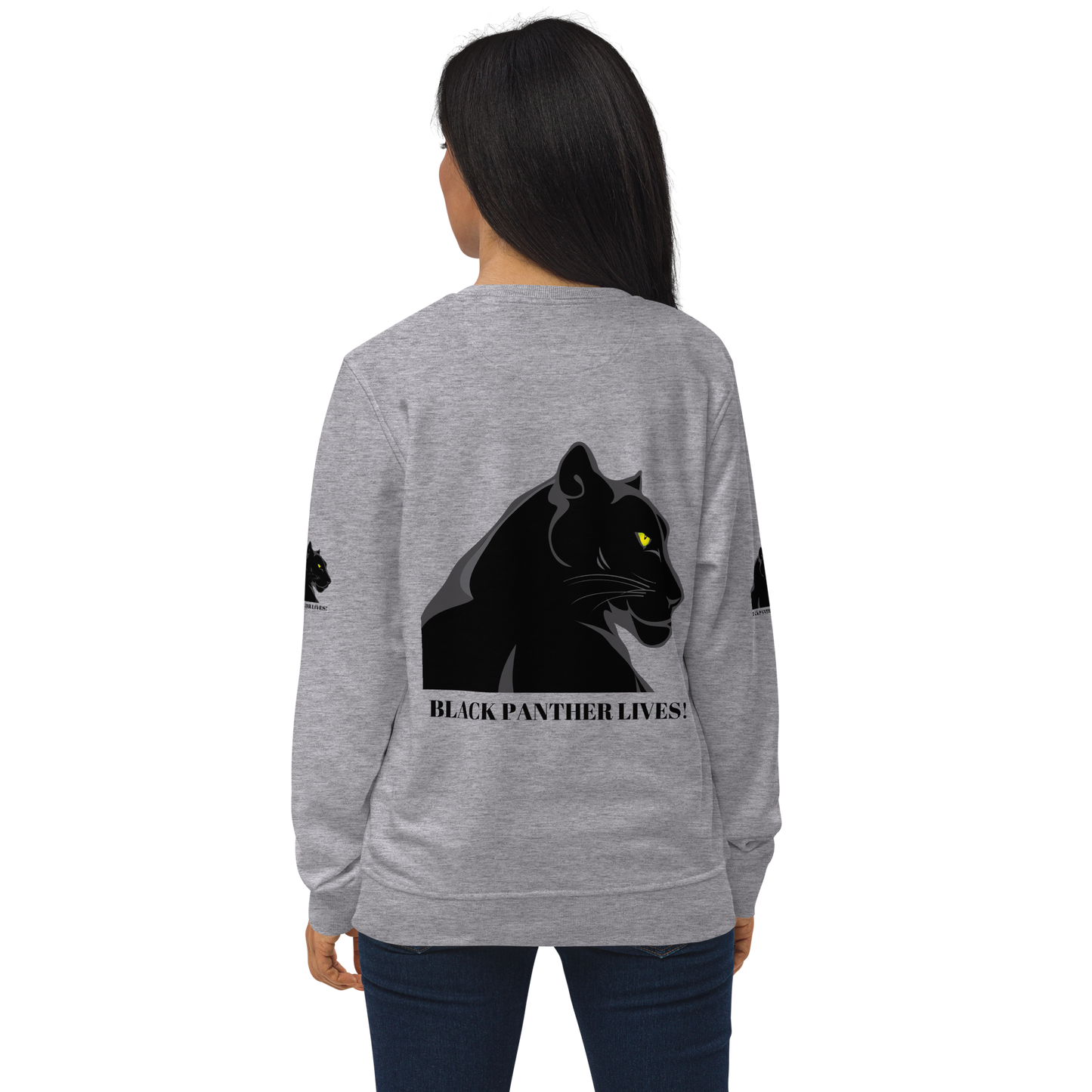 BLACK PANTHER LIVES! Unisex Organic Sweatshirt by SobG Designs